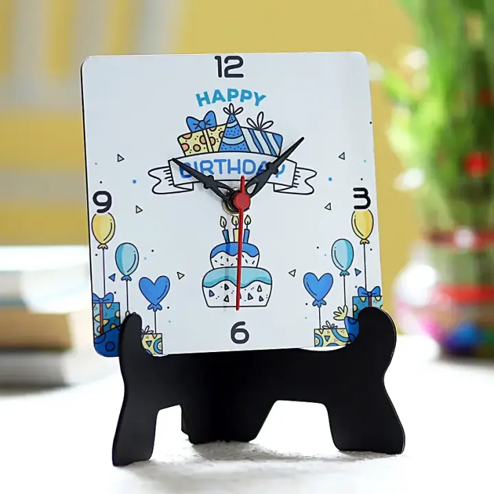 Birthday Theme Table Clock