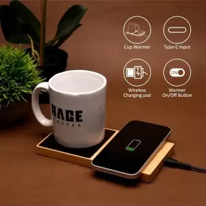 Willow 15W Wireless charger with cup warmer